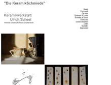 Tablet Screenshot of keramikwerkstatt-scheel.de